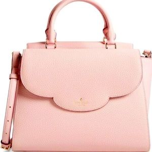 Kate Spade Leewood Place Makayla Top Handle Bag in Pink Granite